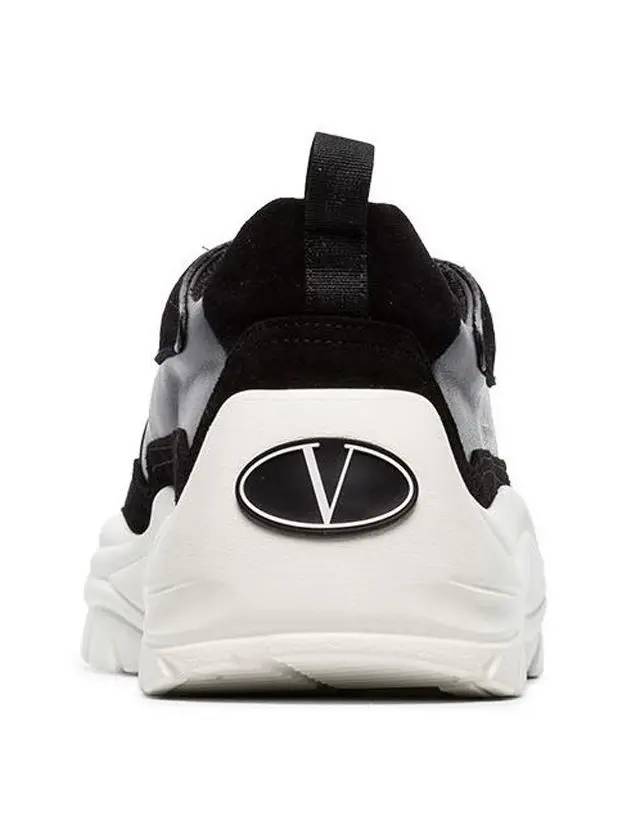 Banshee Logo Gumboy Low Top Sneakers Black - VALENTINO - BALAAN 5