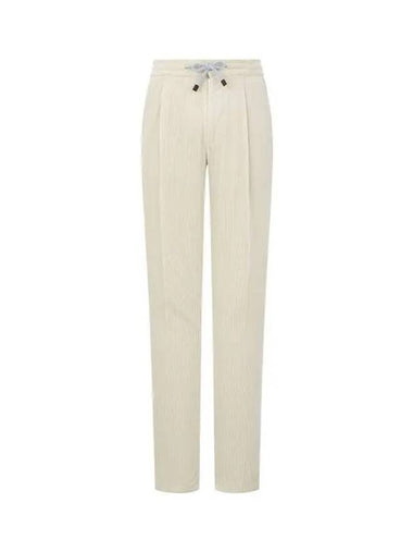 10 epoint men s drawstring corduroy pants light beige - BRUNELLO CUCINELLI - BALAAN 1