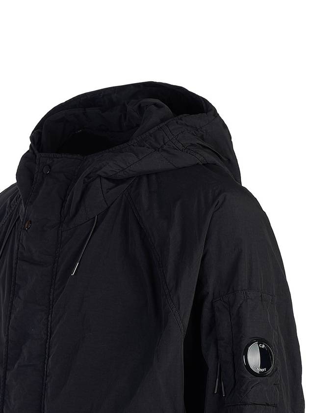 Lens Wappen Hooded Jacket Black - CP COMPANY - BALAAN 6