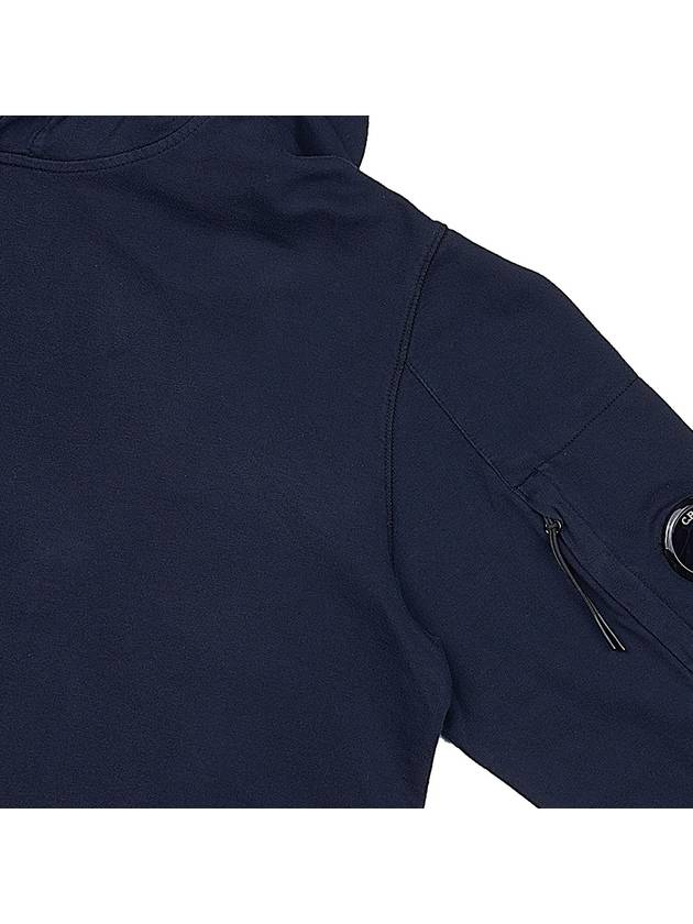 Men's Lens Wappen Fleece Hoodie Navy - CP COMPANY - BALAAN 5