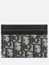 30 Montaine 5 Slot Oblique Jacquard Card Wallet Blue - DIOR - BALAAN 5