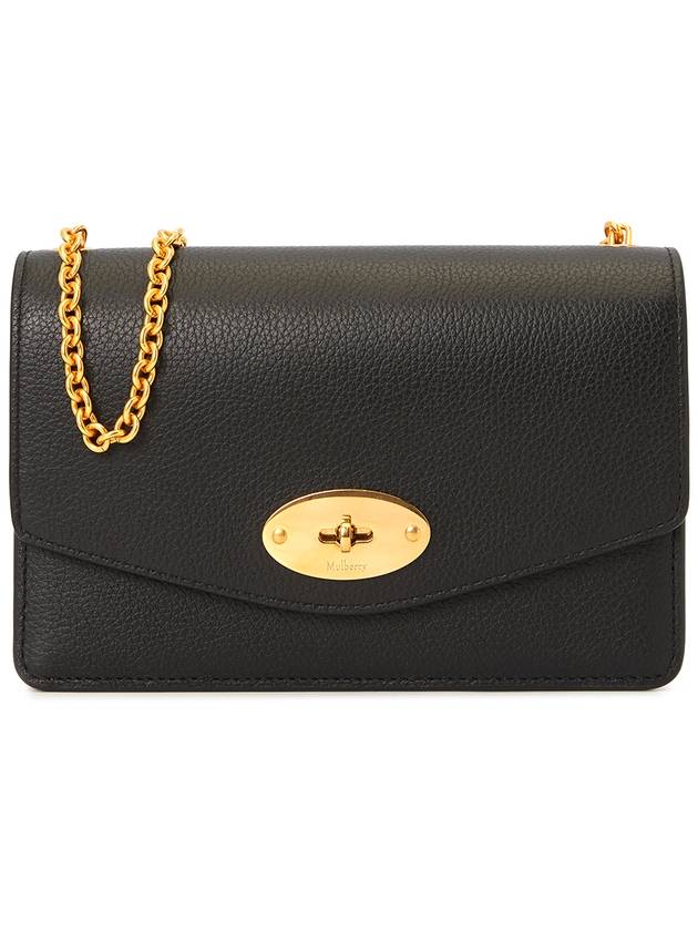 Darley Small Classic Chain Shoulder Bag Black - MULBERRY - BALAAN 2