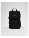 Re-Nylon Saffiano Leather Backpack Black - PRADA - BALAAN 2