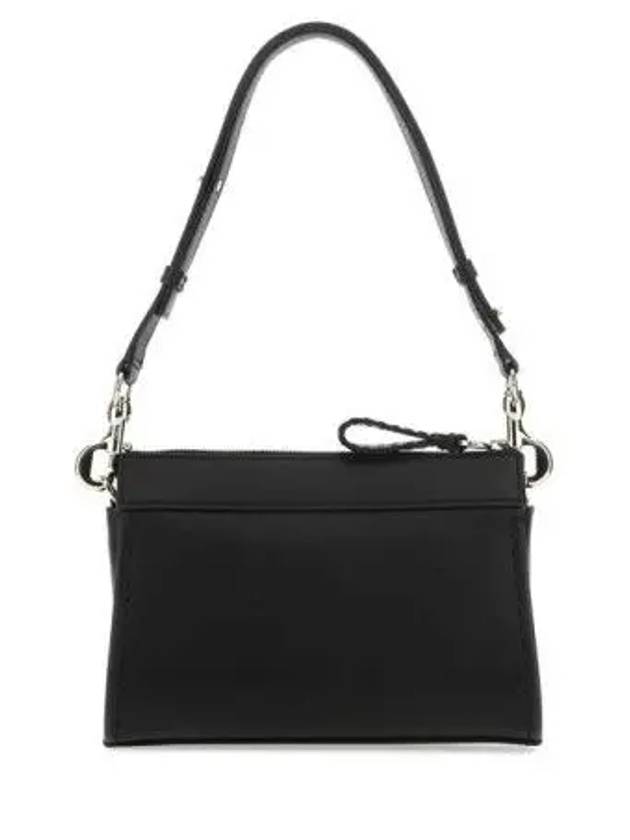 Edith Leather Shoulder Bag Black - CHLOE - BALAAN 4