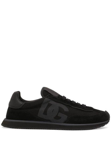 Dolce & Gabbana Suede And Mesh Dg Cushion Sneakers Shoes - DOLCE&GABBANA - BALAAN 1