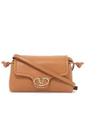 V Logo 1960 Nappa Leather Small Cross Bag Marron - VALENTINO - BALAAN 1