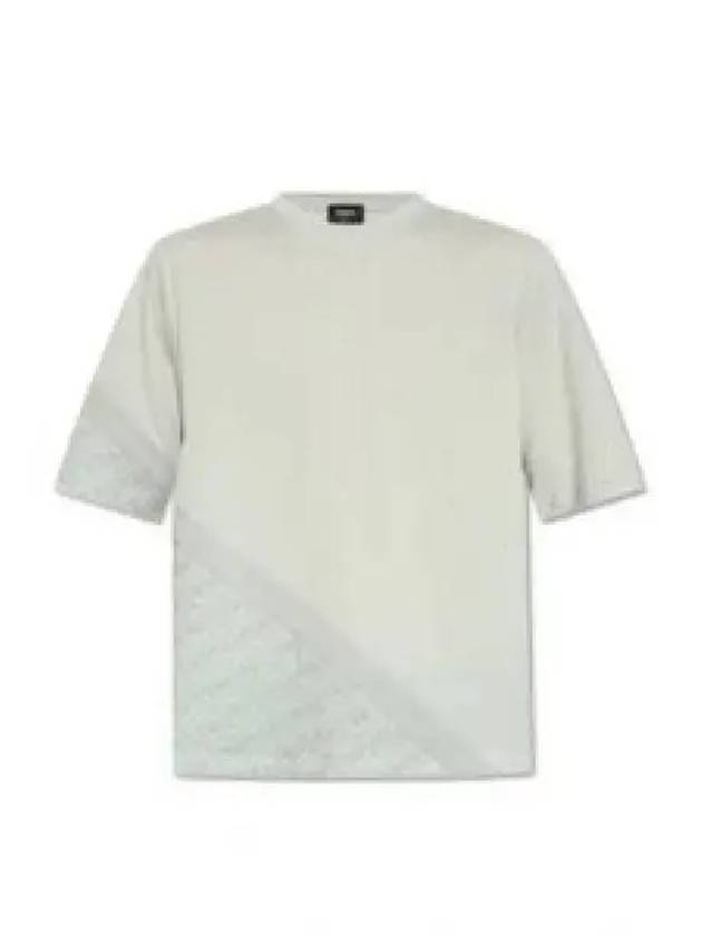 Jersey Short Sleeve T-Shirt Grey - FENDI - BALAAN 2