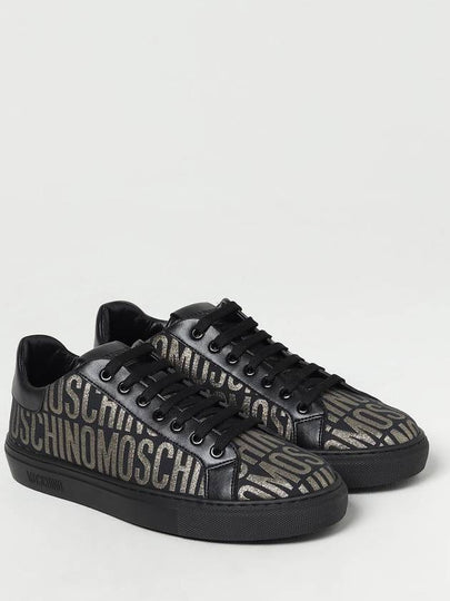 Sneakers Moschino Couture in pelle e tessuto con logo jacquard - MOSCHINO - BALAAN 2