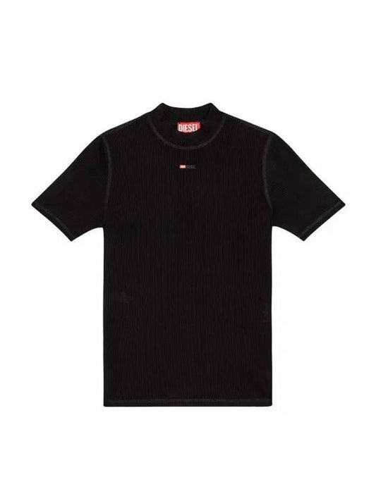 T Mokky Microdiv Logo Short Sleeve T-Shirt Black - DIESEL - BALAAN 2