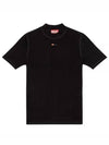 T Mokky Microdiv Logo Short Sleeve T-Shirt Black - DIESEL - BALAAN 2