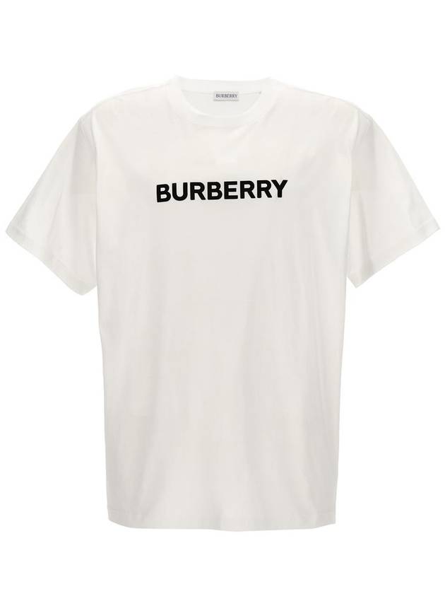 Logo Print Short Sleeve T-Shirt White - BURBERRY - BALAAN 2