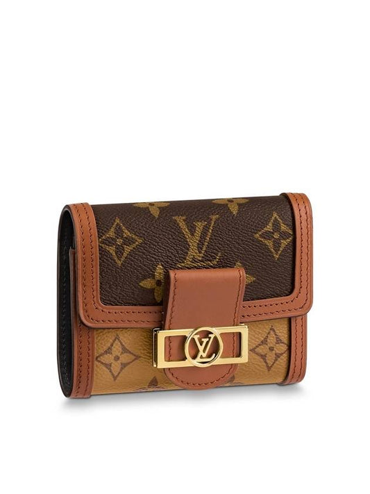 Monogram Dauphine Compact Halfwallet Brown - LOUIS VUITTON - BALAAN.