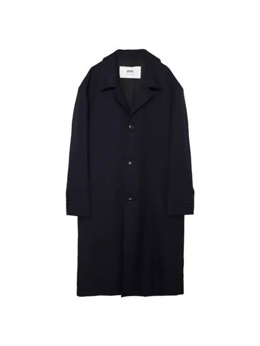 Wool Single Coat Blue - AMI - BALAAN 1
