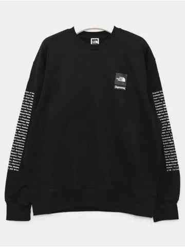 Collaboration Crew Neck Men s Sweatshirt SS24SW2 BLACK 270494 1039908 - THE NORTH FACE - BALAAN 1