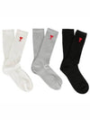 Men s 3 pack mini heart socks - AMI - BALAAN 2