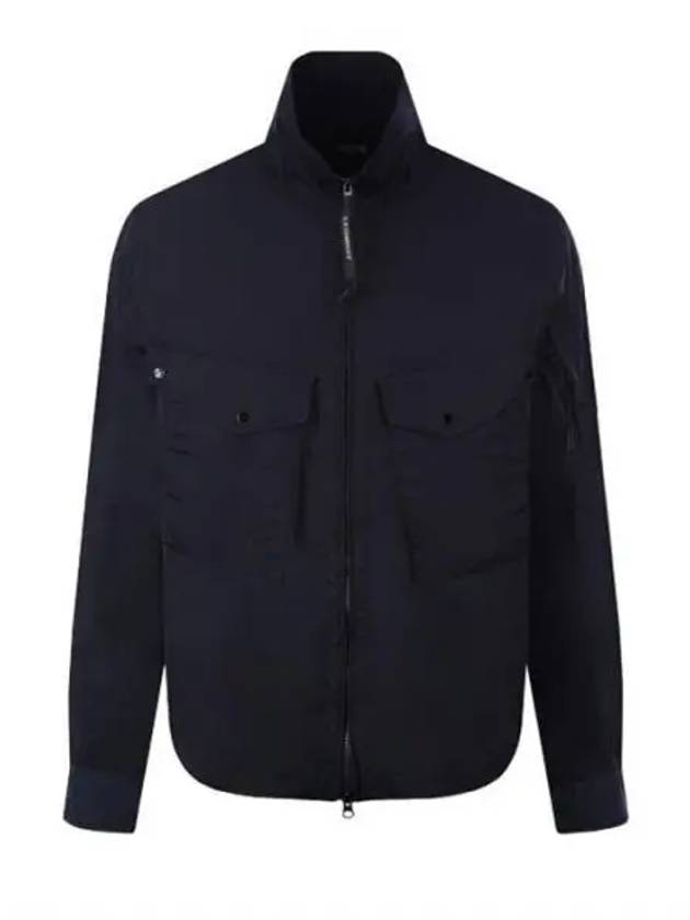 Chrome R Lens Wappen Overshirt Zip-Up Jacket Navy - CP COMPANY - BALAAN 2