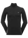 Luke Half Zip Up Mid Long Sleeve T-Shirt Black - J.LINDEBERG - BALAAN 2