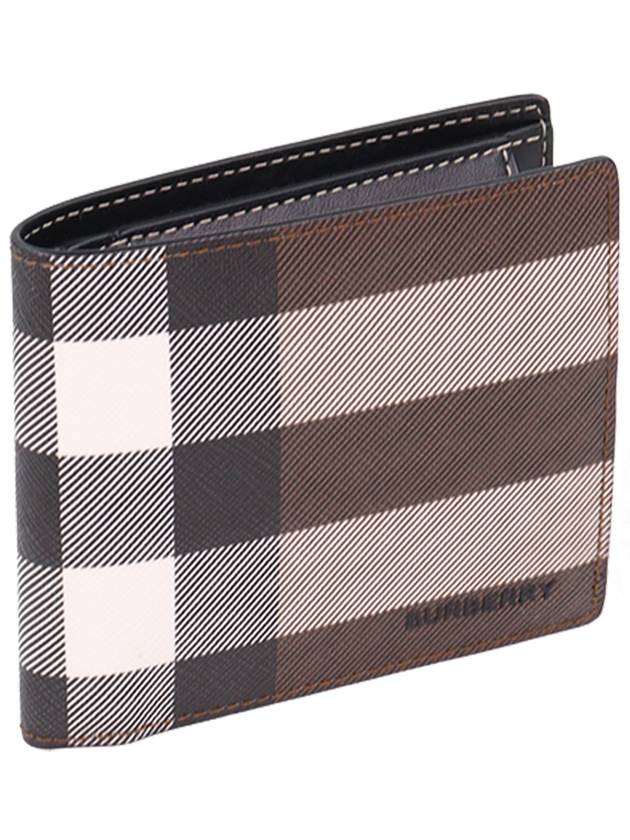 Vintage Check 2-Fold Half Wallet Dark Birch Brown - BURBERRY - BALAAN 4