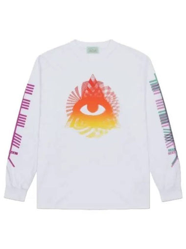 Aries Neo Druid T Shirt White Long Sleeve - ARIES - BALAAN 1