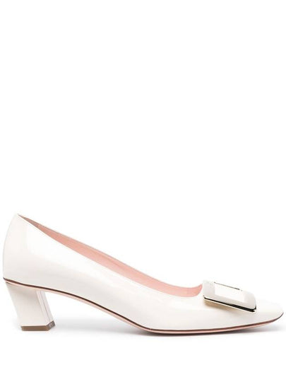 Women's Belle Vivier Metal Buckle Pumps Offwhite - ROGER VIVIER - BALAAN 2