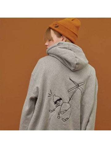 Embroidery Hooded Top Gray - CPGN STUDIO - BALAAN 1