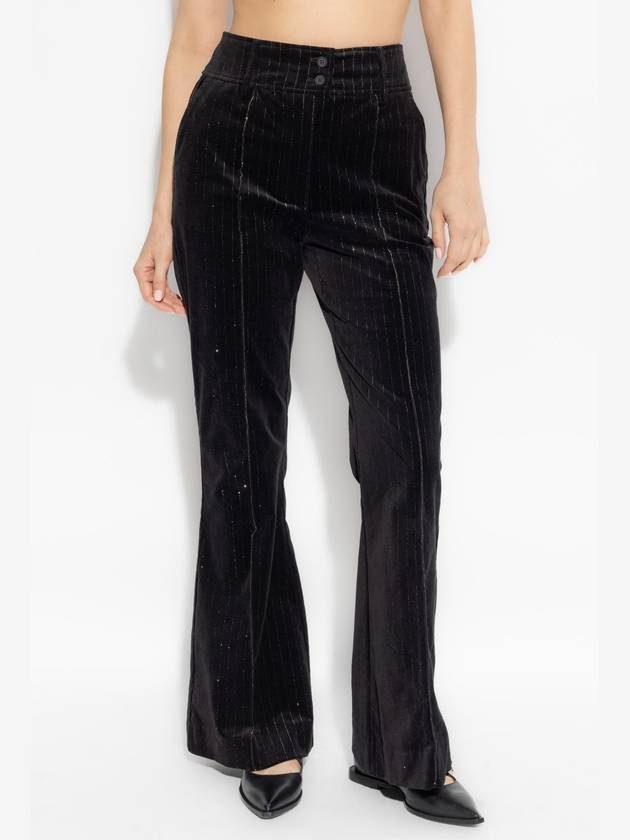 AllSaints Velvet Trousers Sevenh, Women's, Black - ALLSAINTS - BALAAN 3