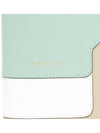 Color Block Leather Half Wallet Green - MARNI - BALAAN 8