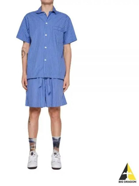 Poplin Pajamas Short Sleeve Shirt SWE BS - TEKLA - BALAAN 1