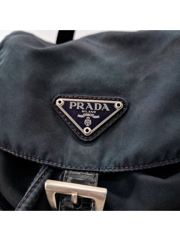 Nylon Tesuto triangle logo backpack - PRADA - BALAAN 5