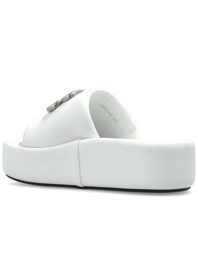 Balenciaga Leather Slippers, Women's, White - BALENCIAGA - BALAAN 5