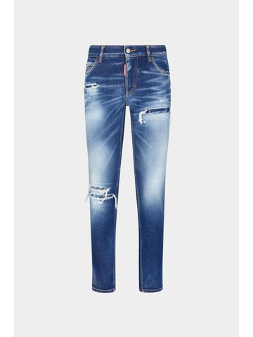 Denim Straight Pants S75LB0896 S30663470 - DSQUARED2 - BALAAN 1