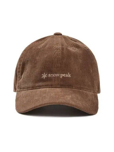 Corduroy ball cap Brown S24FUFBC63 - SNOW PEAK - BALAAN 1