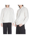 Striped Cotton Long Sleeve T-Shirt Ivory - LEMAIRE - BALAAN 1