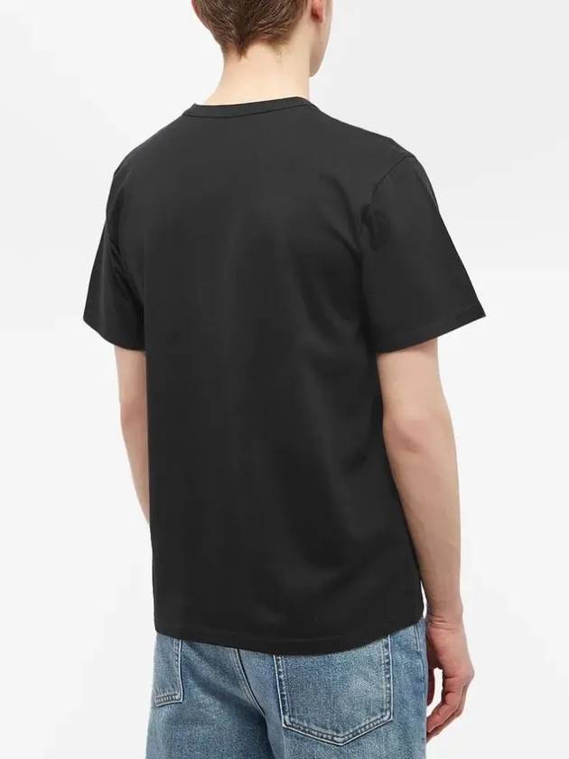 Dressed Fox Patch Classic Short Sleeve T-Shirt Black - MAISON KITSUNE - BALAAN 6