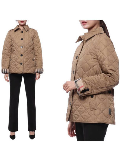 Diamond Quilted Jacket Archive Beige - BURBERRY - BALAAN 2