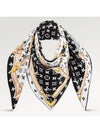 Monogram Confidential Square Scarf Black - LOUIS VUITTON - BALAAN 5