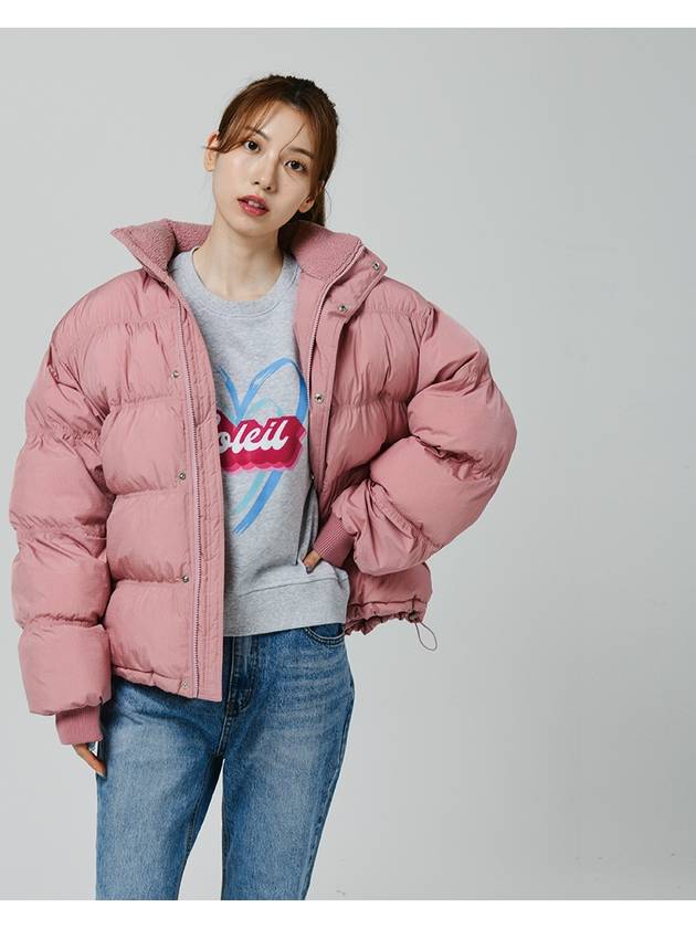 Over Fit Puffer Padded Jacket Pink - LE SOLEIL MATINEE - BALAAN 9