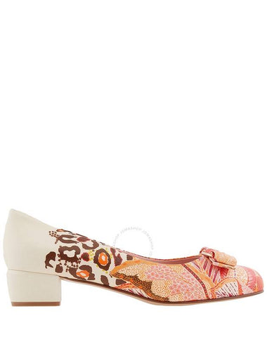 Salvatore Ferragamo Ladies Batik Print Vara Bow Pump Shoe Size 6.5 - SALVATORE FERRAGAMO - BALAAN 1