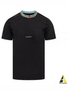 jacquard color knit crew neck short sleeve t-shirt black - GIVENCHY - BALAAN 2