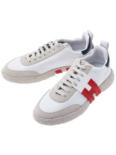 H Logo Lace Up Low Top Sneakers White - HOGAN - BALAAN 2