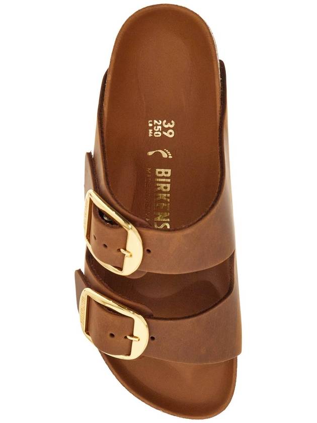 Arizona Big Buckle Slippers Cognac - BIRKENSTOCK - BALAAN 3