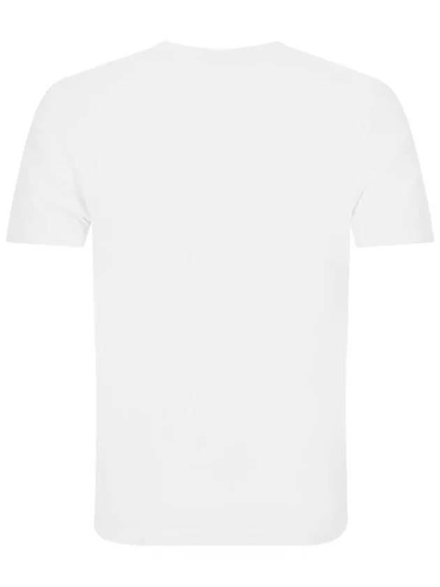 Logo Print Short Sleeve T-Shirt White - CP COMPANY - BALAAN 4