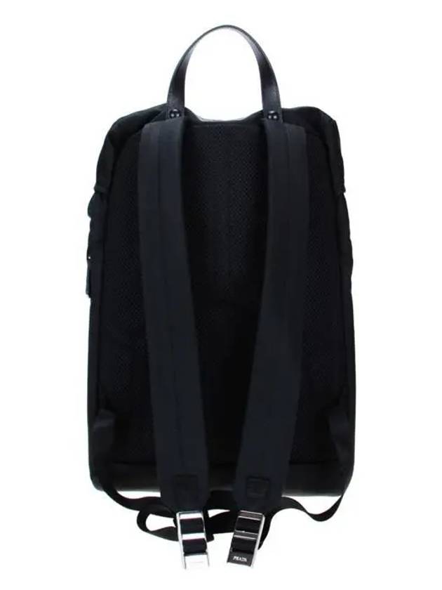 Re-Nylon Saffiano Leather Backpack Black - PRADA - BALAAN 5