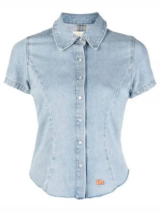 ERL Levi's Denim Top Woven Blue ERL07B301 Levis Levi's Denim Woven Top - ERL - BALAAN 1