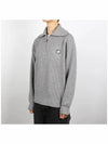 Fox Head Patch Half Zip Up Knit Top Grey Melange - MAISON KITSUNE - BALAAN 3