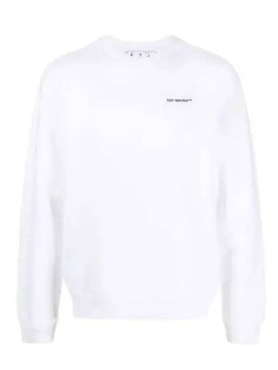 Men's Logo Print Sweatshirt White - OFF WHITE - BALAAN 2