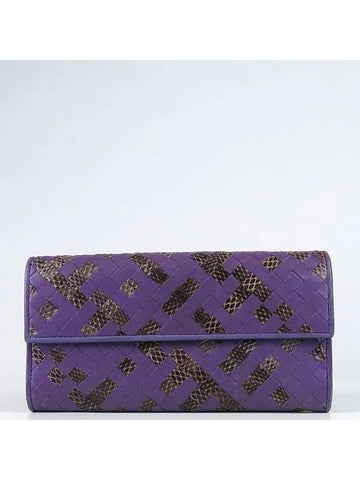 Purple color long wallet - BOTTEGA VENETA - BALAAN 1