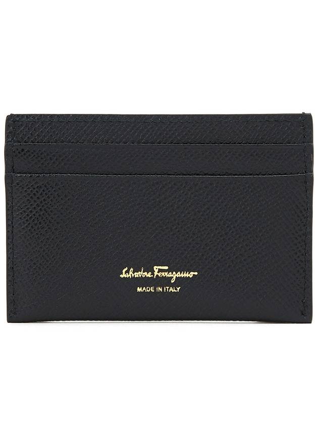 Gancini Card Wallet Black - SALVATORE FERRAGAMO - BALAAN 3