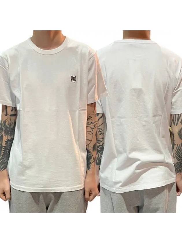 Gray Fox Head Patch Short Sleeve T Shirt Hway 32126867 271214 1100216 - MAISON KITSUNE - BALAAN 1