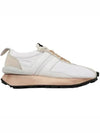 Women's Bumper Low Top Sneakers White Pink - LANVIN - BALAAN.